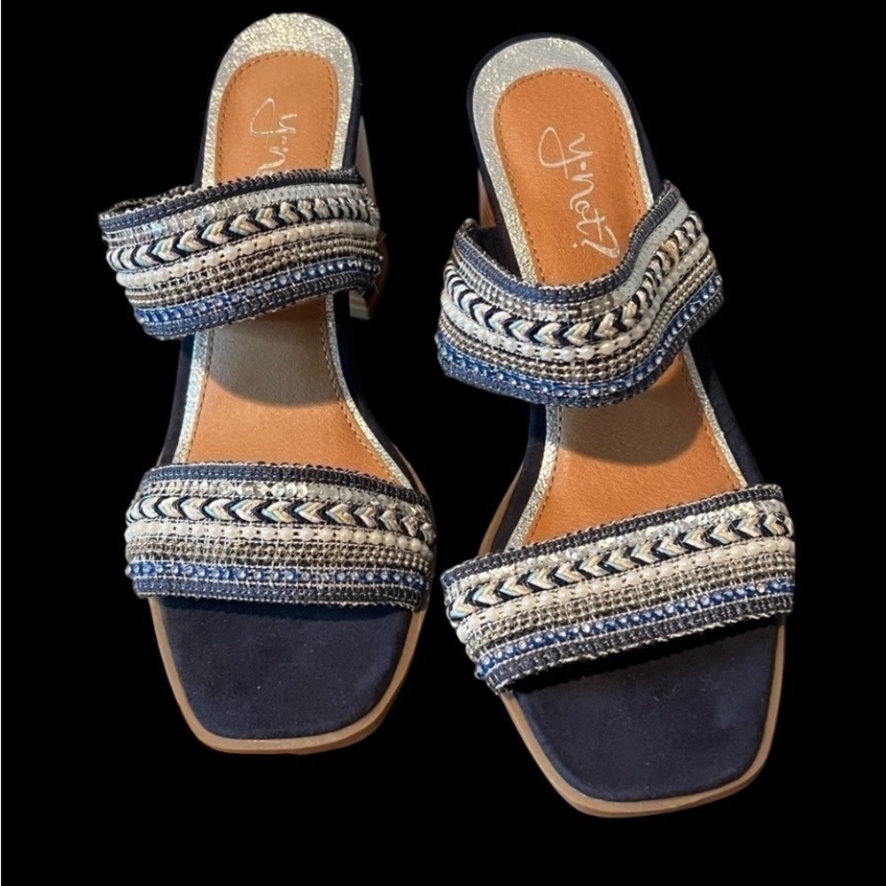 Y NOT BEADED HEELS